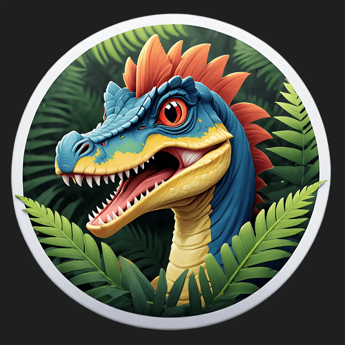 Dinosaur Jungle - UV Sticker - Heat Press Transfer