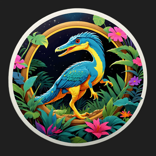 Dinosaur Jungle - Vibrant UV Sticker - Heat Press Transfer