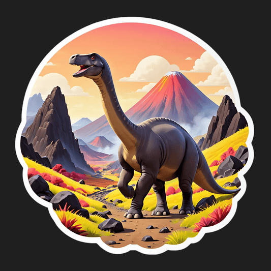 Dinosaur Landscape - Sticker - Heat Press Transfer