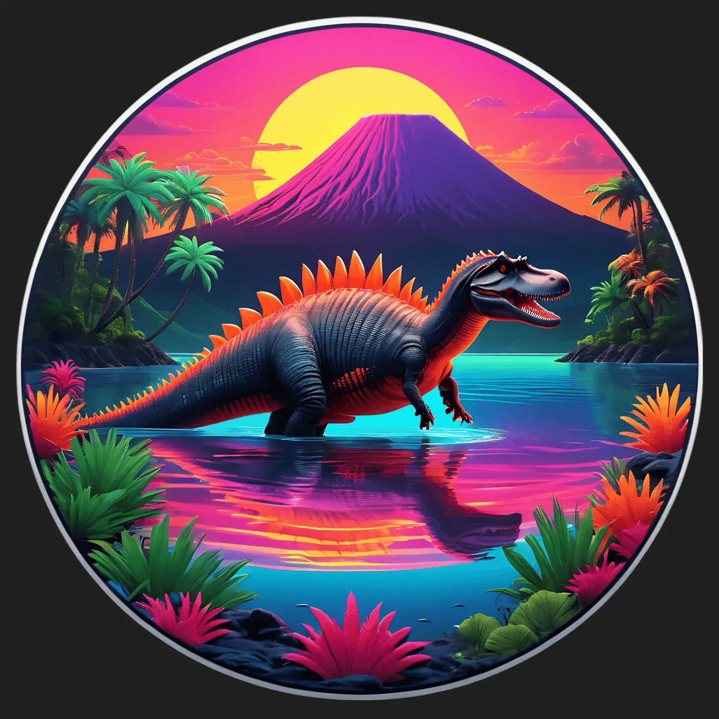 Dinosaur Paradise - Sticker - Heat Press Transfer