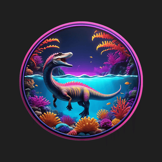 Dinosaur Paradise - UV DTF Sticker - Heat Press Transfer