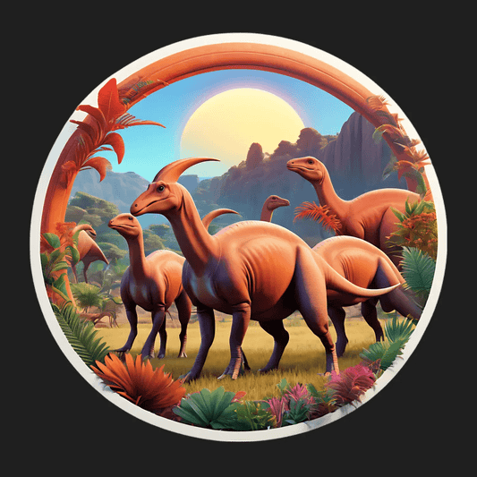 Dinosaur Paradise - UV Sticker - Heat Press Transfer