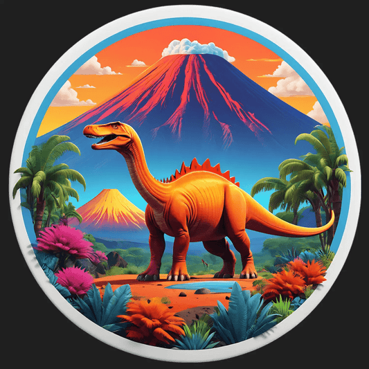 Dinosaur Paradise - Vibrant Sticker - Heat Press Transfer