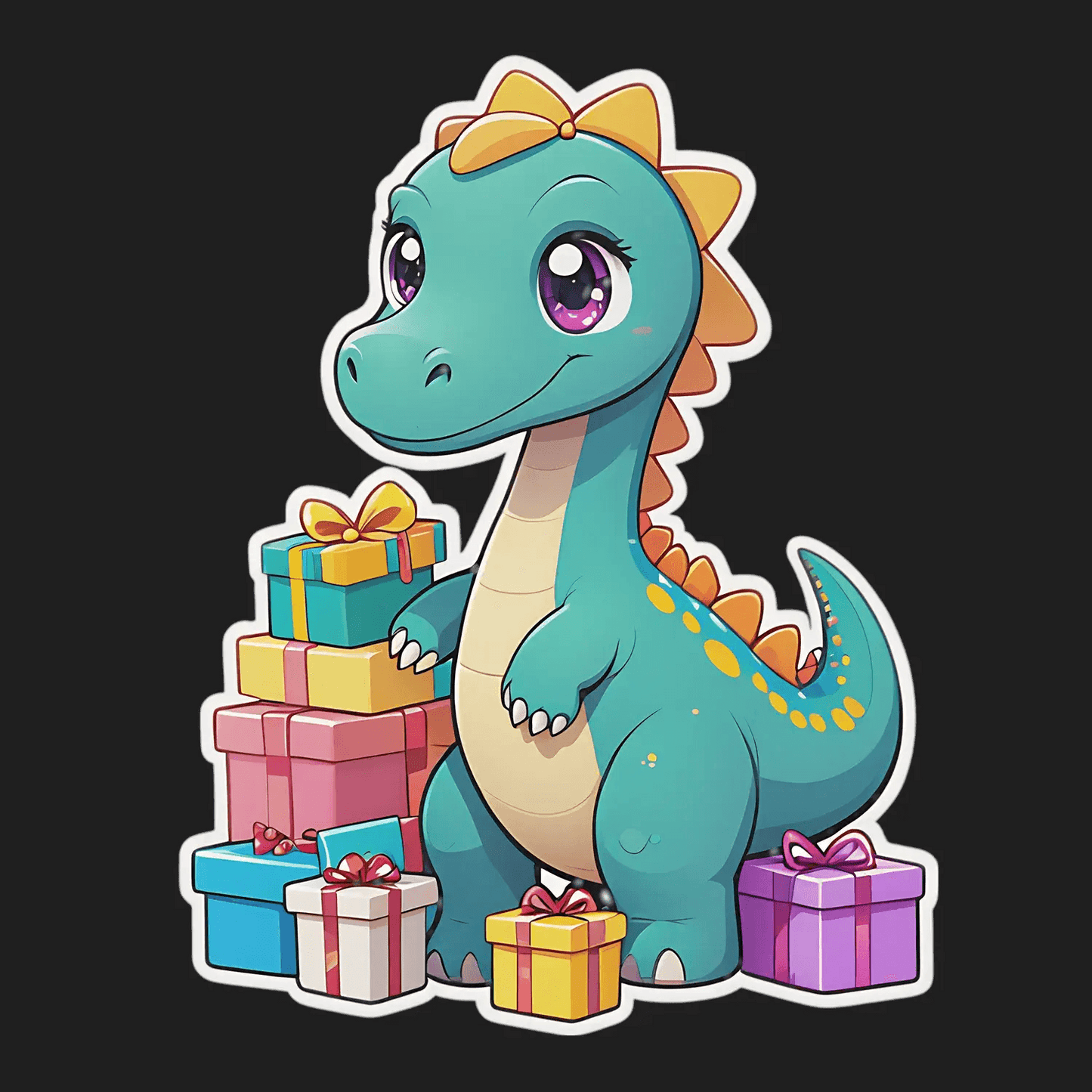 Dinosaur Party - Birthday Sticker - Heat Press Transfer