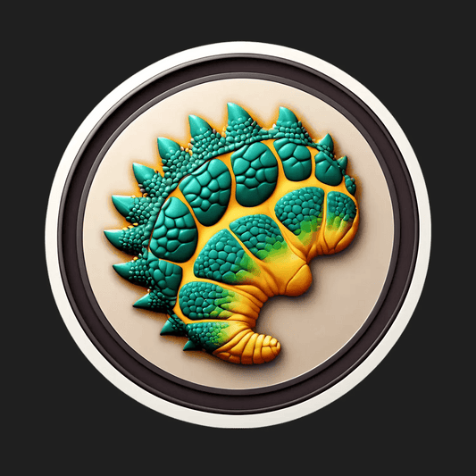 Dinosaur Paw Sticker - Colorful & Textured - Heat Press Transfer