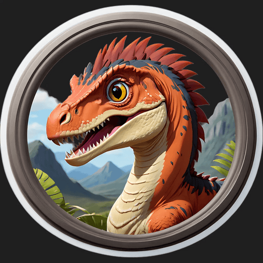 Dinosaur Portrait - UV Sticker - Heat Press Transfer