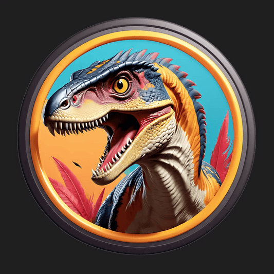 Dinosaur Rage Sticker - Vibrant Dino Graphics - Heat Press Transfer