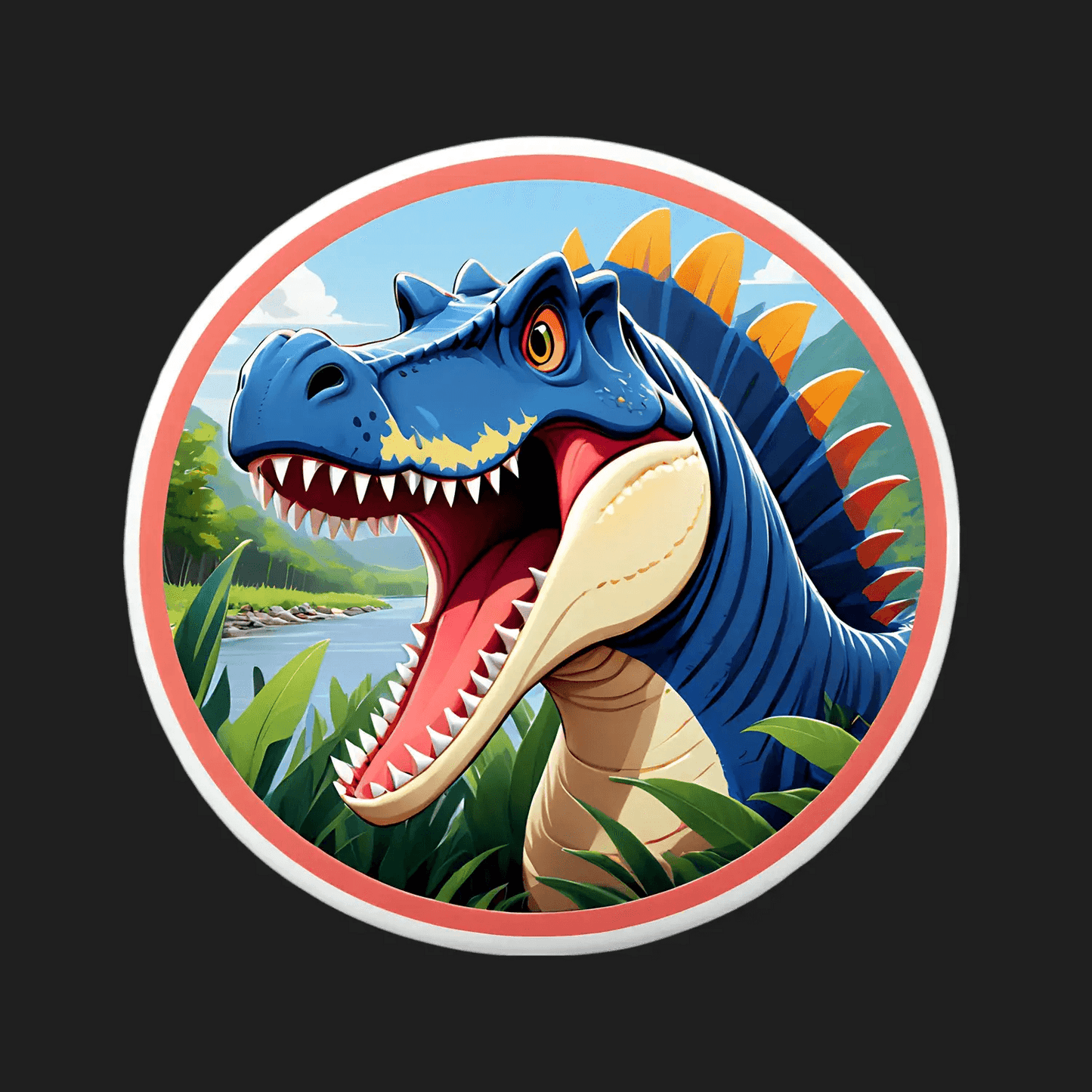 Dinosaur Roar - Dino Sticker - Heat Press Transfer