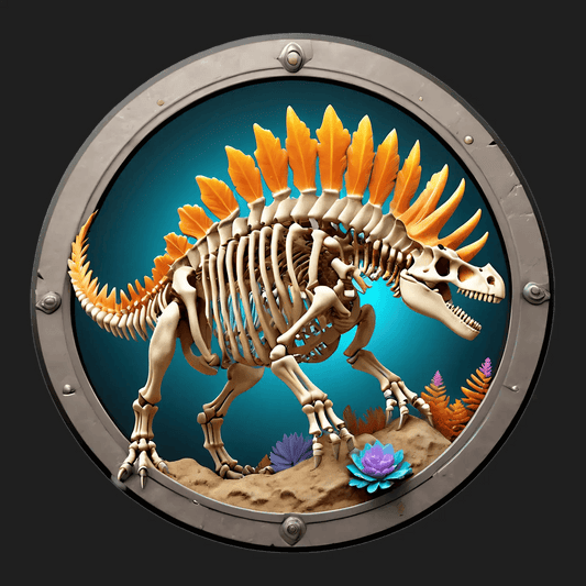 Dinosaur Skeleton - Sticker - Heat Press Transfer