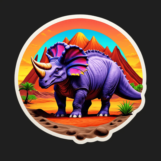 Dinosaur Sunset Adventure - Sticker - Heat Press Transfer