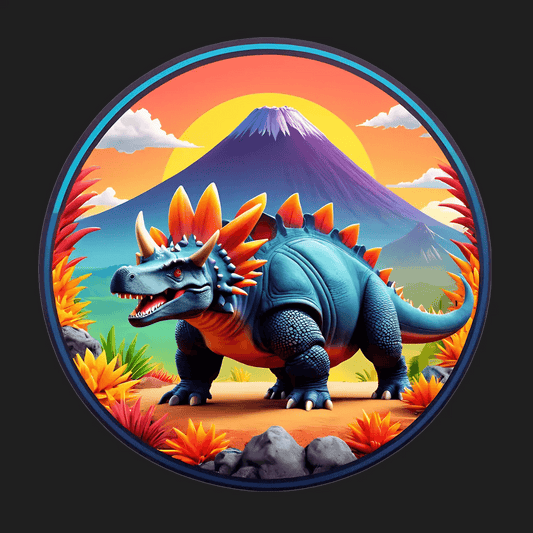 Dinosaur Sunset - Sticker - Heat Press Transfer