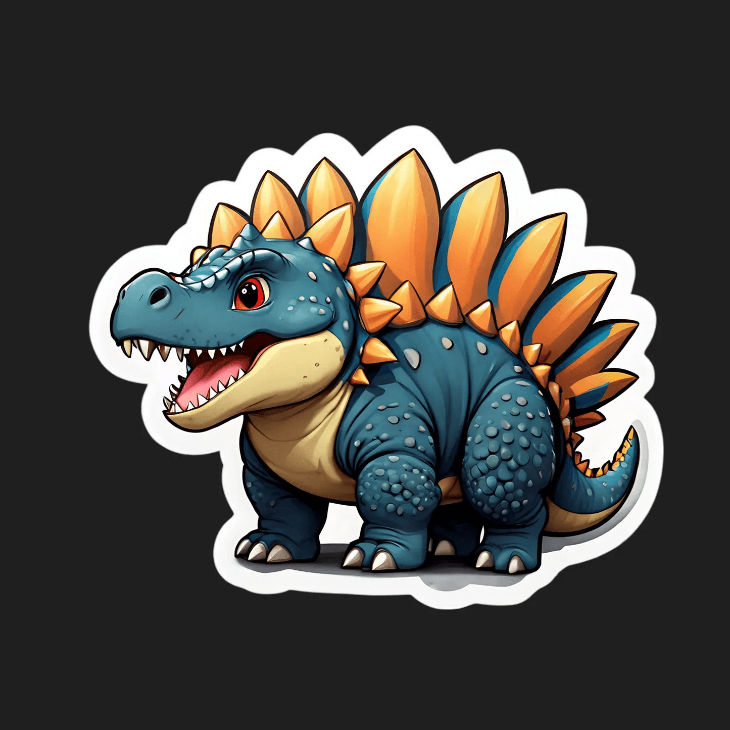 Dinosaur UV Sticker - Fun, Colorful Dino Design - Heat Press Transfer