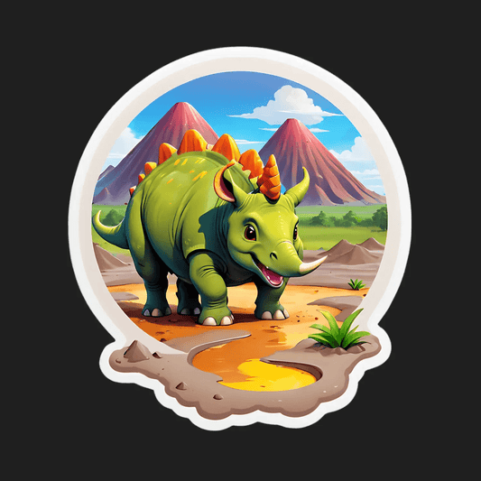 Dinosaur UV Sticker - Kids Room Decor - Heat Press Transfer