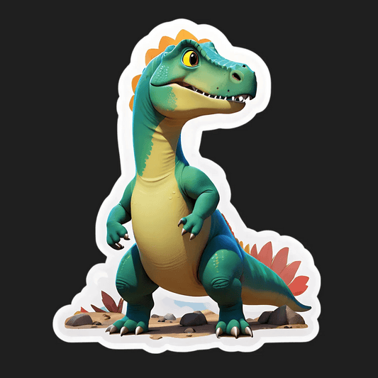 Dinosaur UV Sticker - Vibrant Kid's Decor - Heat Press Transfer