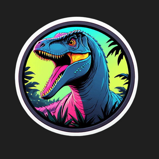 Dinosaur Vibrant Jungle Sticker - Heat Press Transfer