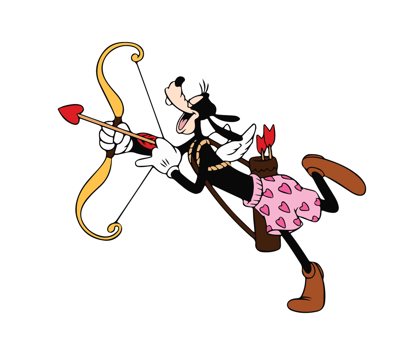 Disney Goofy Valentine's Day Design - DTF Ready To Press - Heat Press Transfer