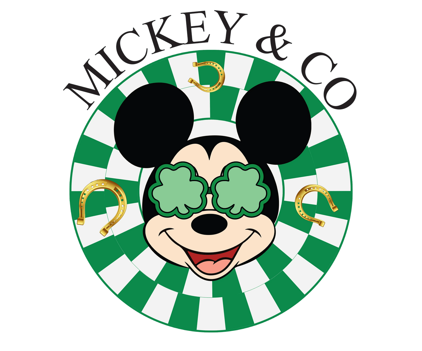 Disney Mickey Mouse Co Saint Patrick's Day Design - DTF Ready To Press - Heat Press Transfer