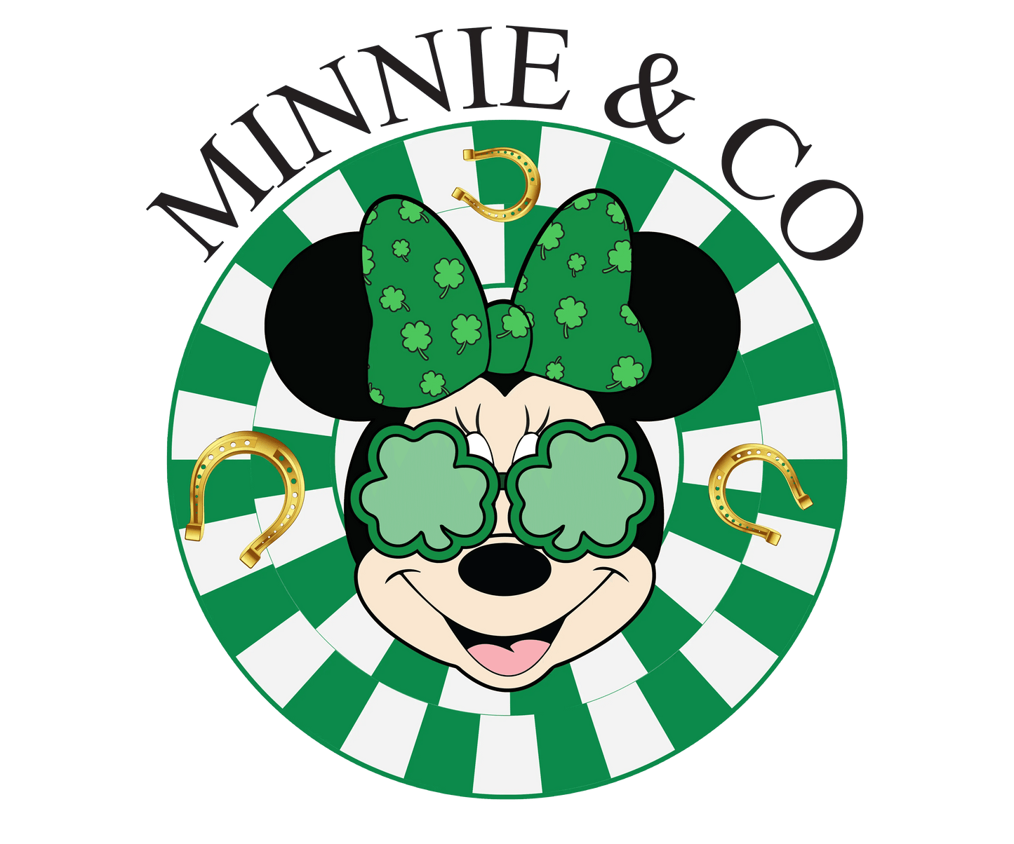 Disney Minnie Mouse Co Saint Patrick's Day Design - DTF Ready To Press - Heat Press Transfer