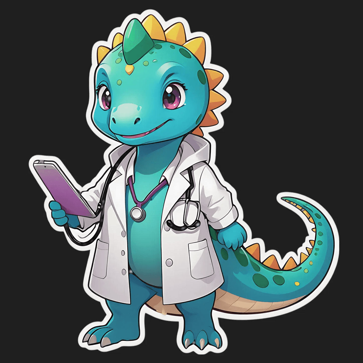 Doctor Dinosaur - Sticker - Heat Press Transfer