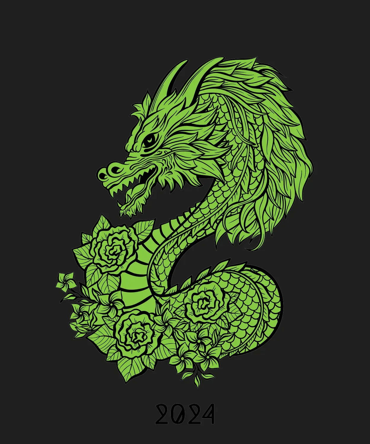 Dragon Artwork - DTF Ready to Press - Heat Press Transfer