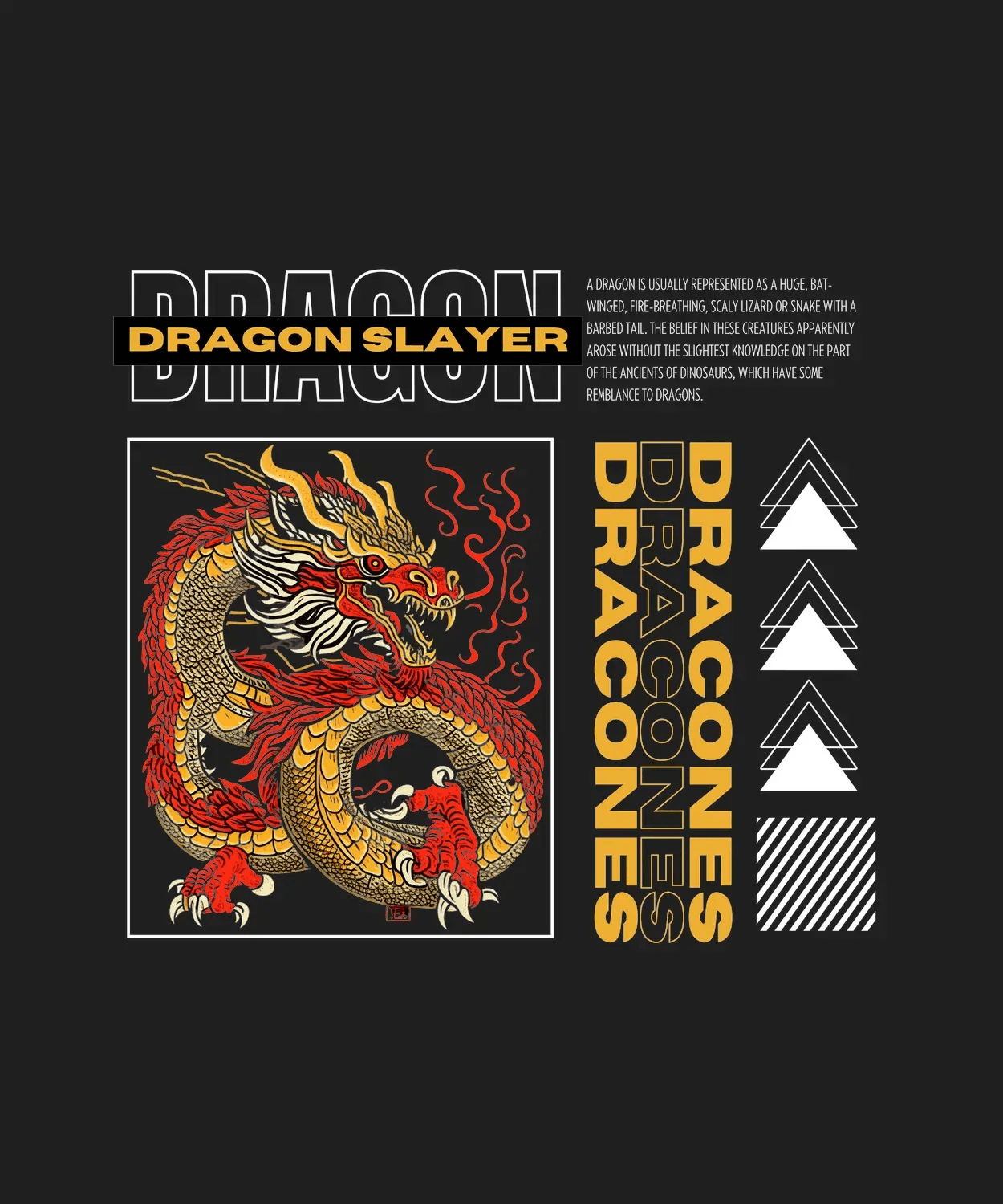 Dragon Slayer Myth - DTF Ready to Press - Heat Press Transfer