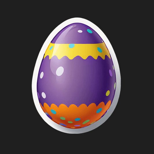 Easter Egg - Colorful Sticker - Heat Press Transfer
