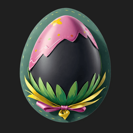 Easter Egg Sticker - Vibrant Festive Design - Heat Press Transfer