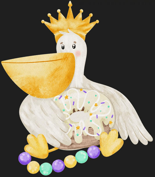 Easter Pelican King - DTF Ready to Press - Heat Press Transfer