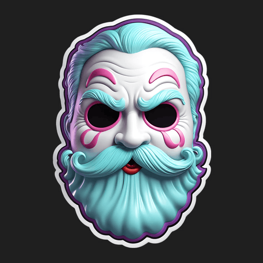 Eccentric Beard - UV DTF Sticker - Heat Press Transfer