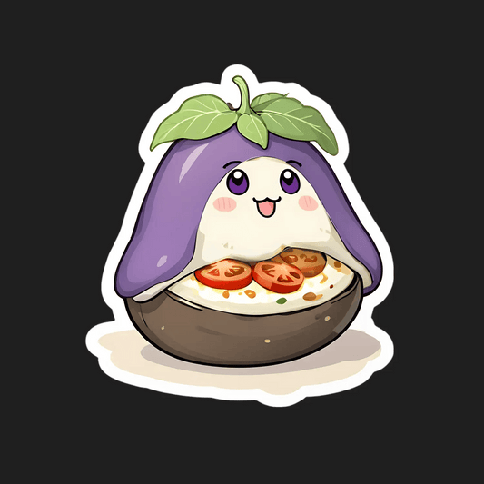 Eggplant Pizza Fantasy - Sticker - Heat Press Transfer