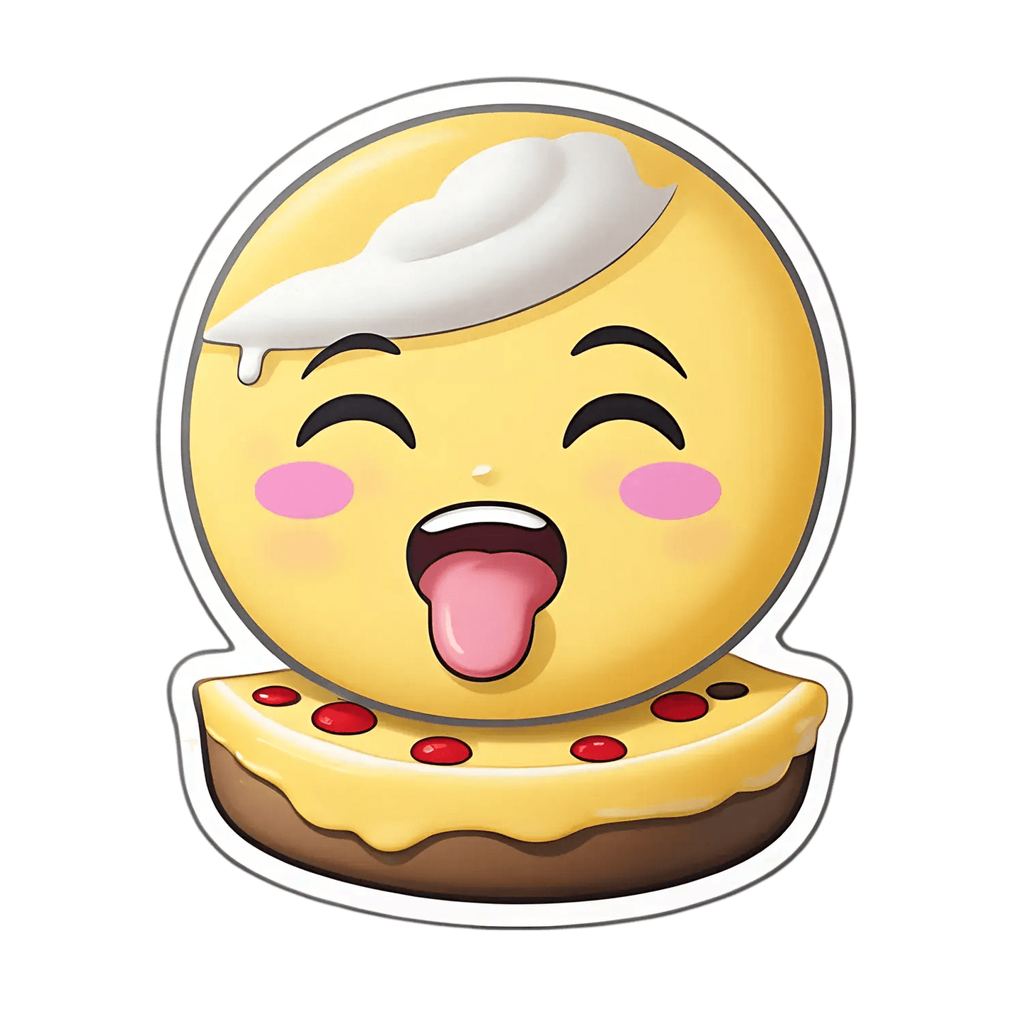 Emoji Cake - Sticker - Heat Press Transfer