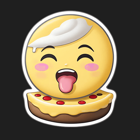 Emoji Cake - Sticker - Heat Press Transfer