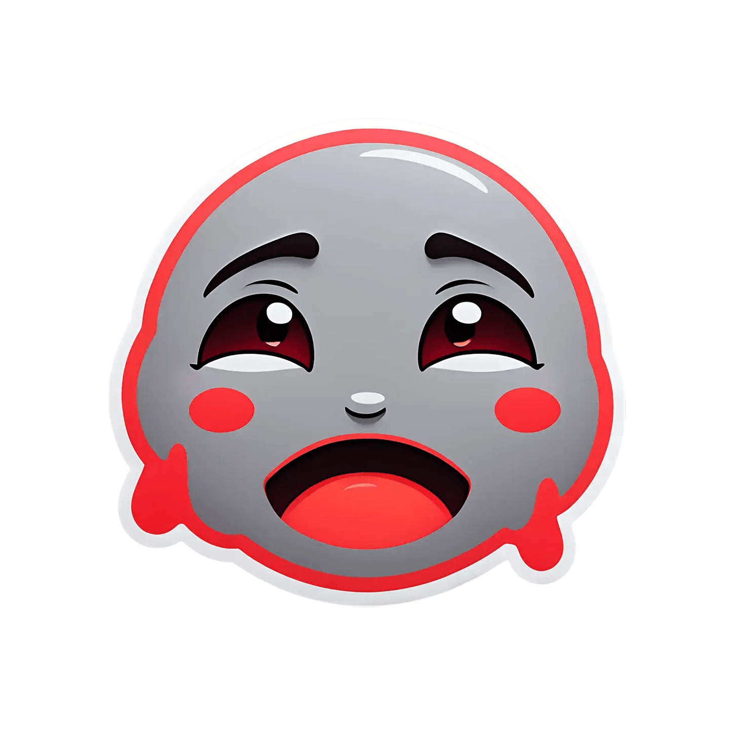 Emoji Face Sticker - UV DTF - Heat Press Transfer