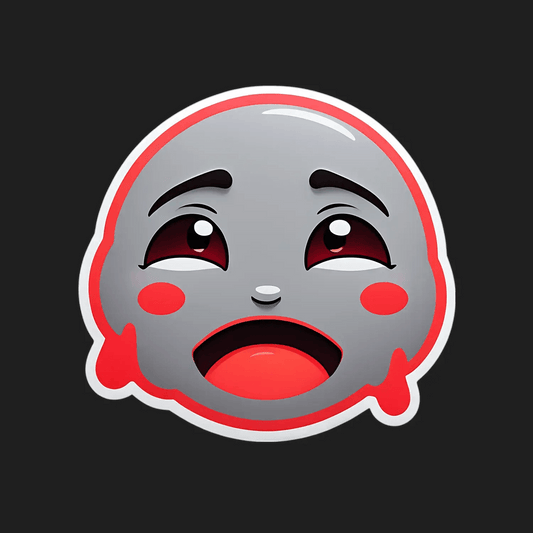 Emoji Face Sticker - UV DTF - Heat Press Transfer