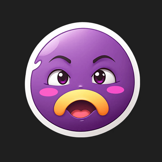 Emoji Face UV DTF Sticker - Heat Press Transfer