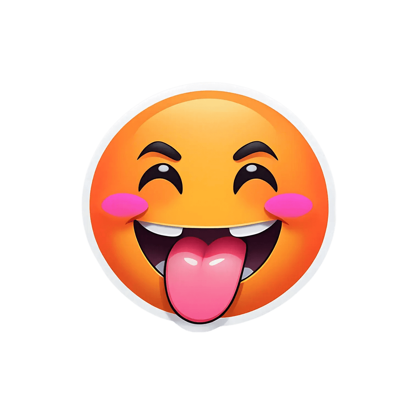 Emoji Joy - UV DTF Sticker - Heat Press Transfer
