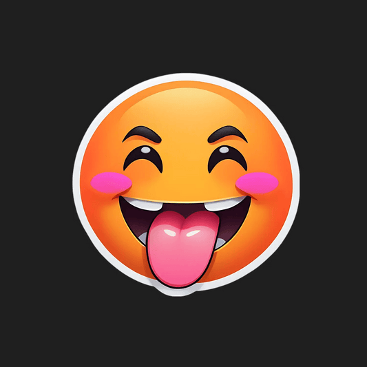 Emoji Joy - UV DTF Sticker - Heat Press Transfer