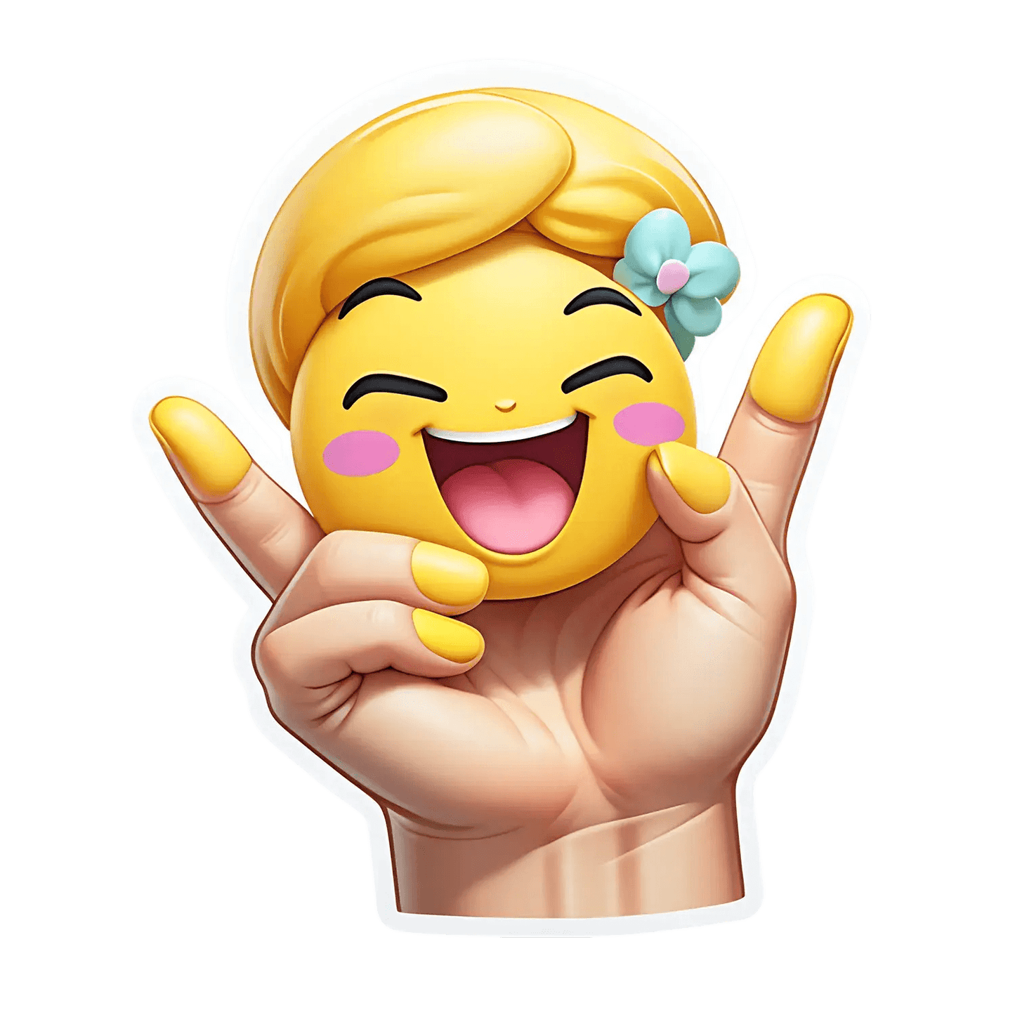 Emoji Victory - Sticker - Heat Press Transfer