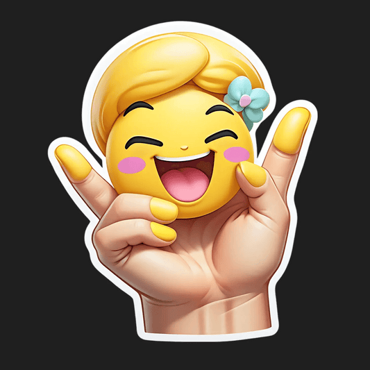 Emoji Victory - Sticker - Heat Press Transfer