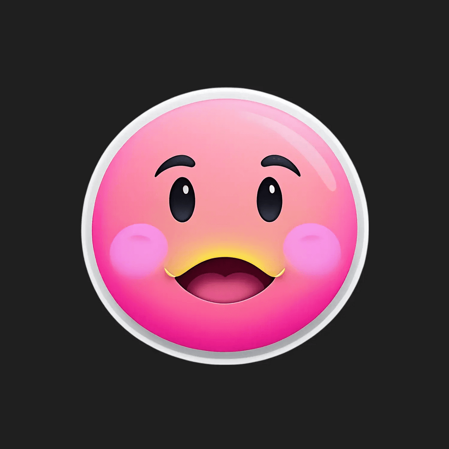 Emoticon Face - Sticker - Heat Press Transfer