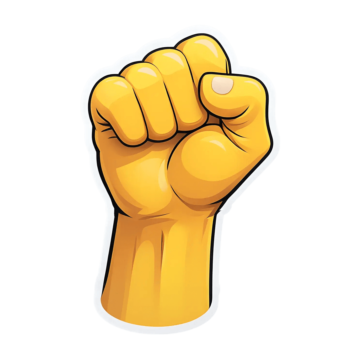 Empowered Fist - Durable Sticker - Heat Press Transfer