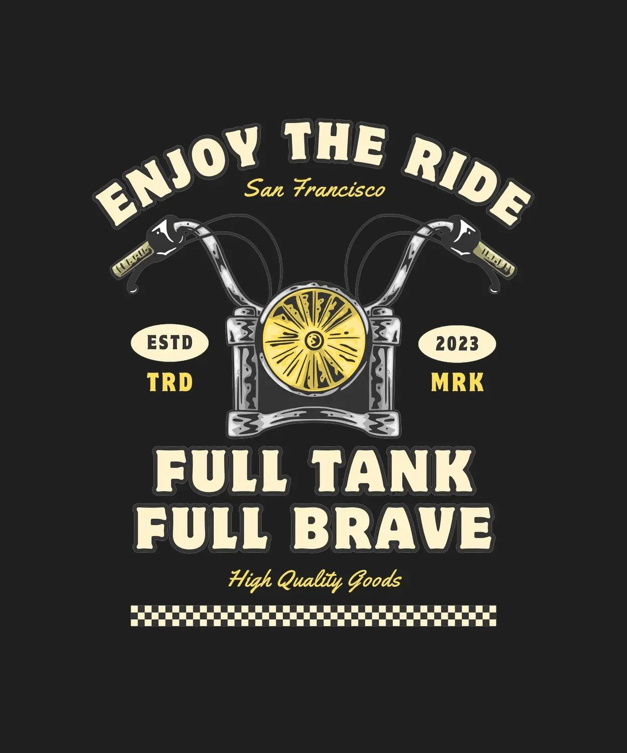 Enjoy the Ride - DTF Ready to Press (black_bg)