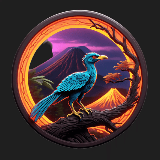 Exotic Bird Sticker - Vibrant UV Design - Heat Press Transfer