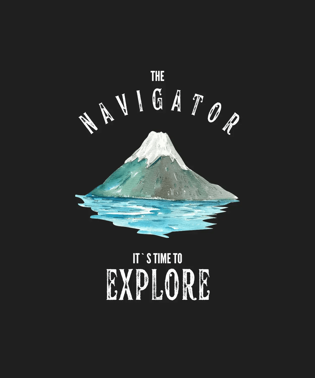 Explore Navigator - DTF Ready to Press (black_bg)