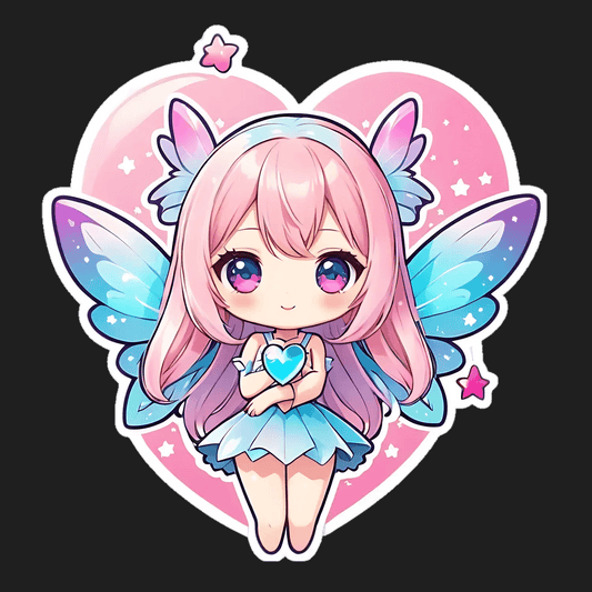 Fairy Heart Glow - Sticker - Heat Press Transfer