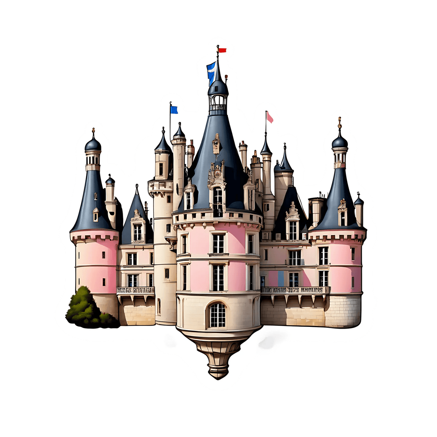 Fairytale Castle Sticker - UV DTF - Heat Press Transfer