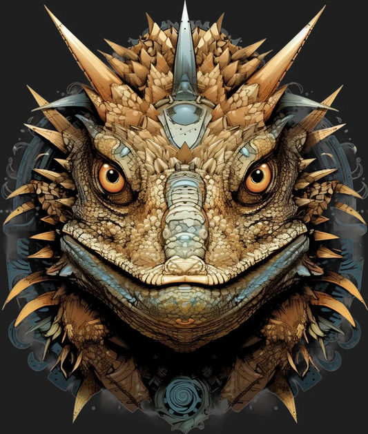 Fantasy Dragon Armor - DTF Ready to Press - Heat Press Transfer