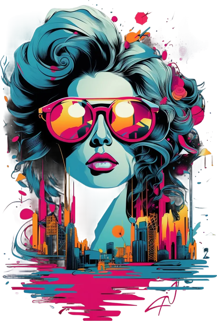 Fashion Cityscape DTF Ready to Press - Heat Press Transfer