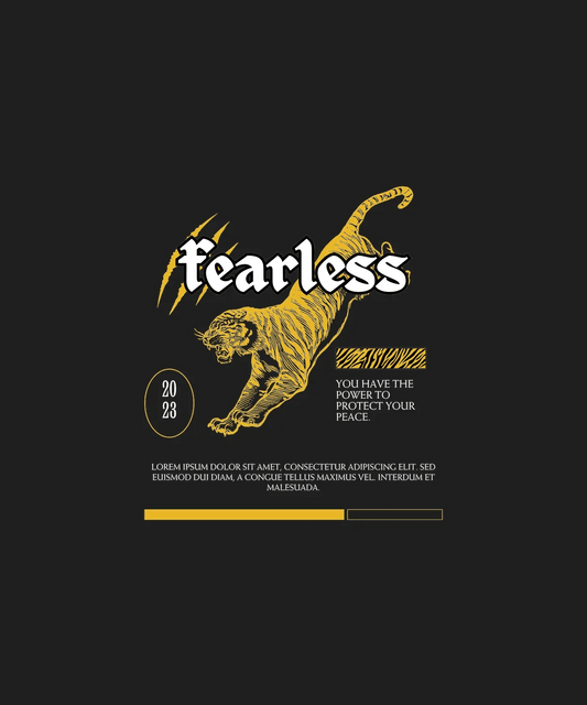 Fearless Tiger 2023 - DTF Ready to Press - Heat Press Transfer