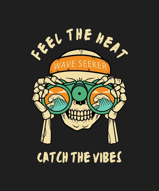 Feel the Heat Wave Seeker - DTF Ready to Press - Heat Press Transfer